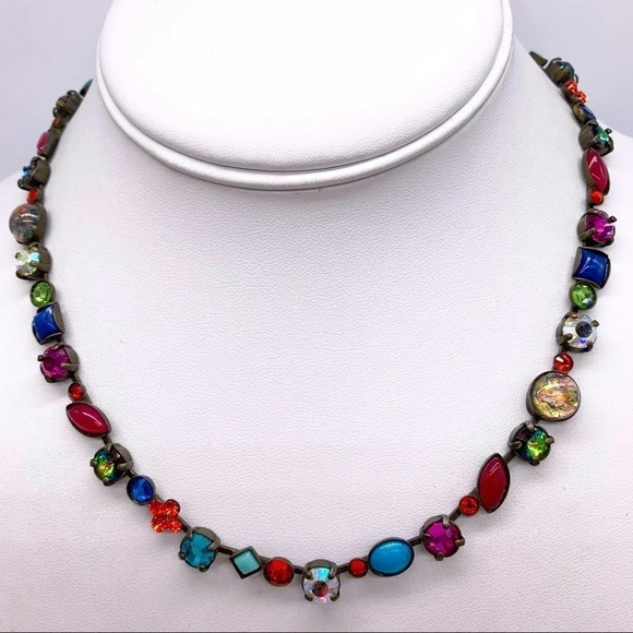 Sorrelli Bright Colorful Crystal Necklace - Picture 1 of 5